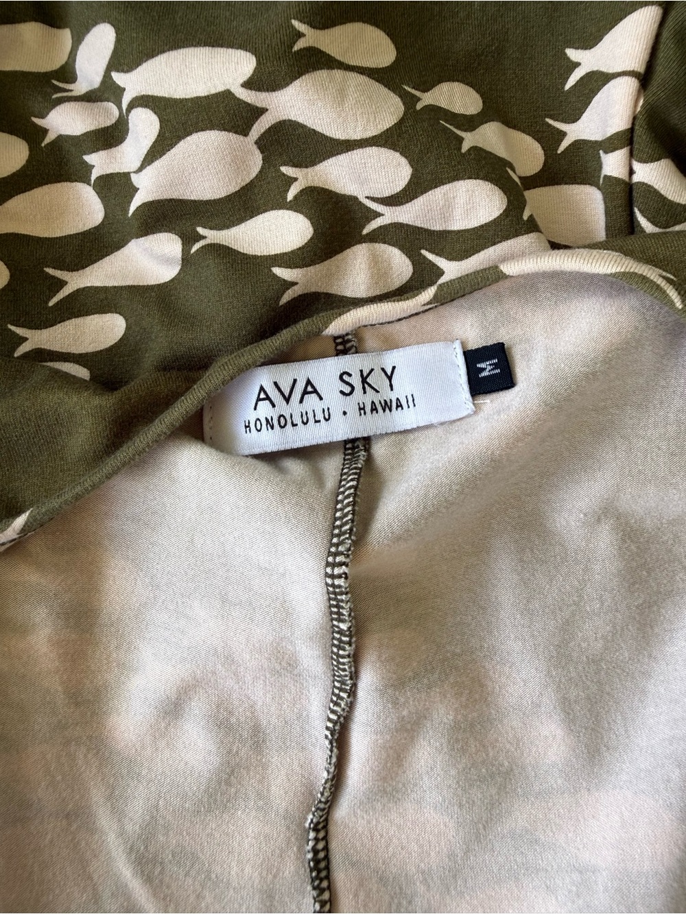 Ava Sky Dress Malta - Olive Fish - Picture 4 of 4